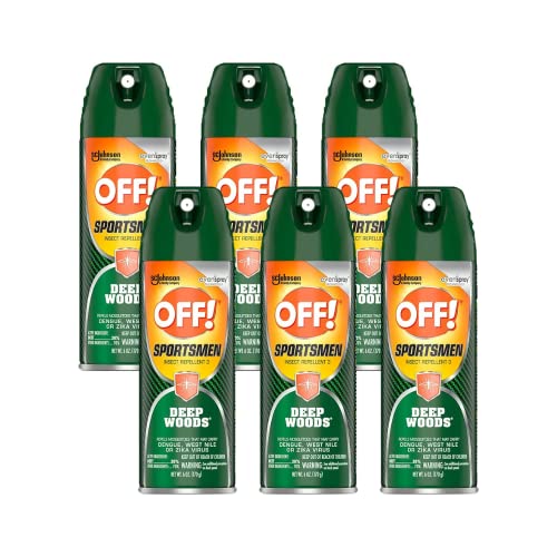 Off! Deep Woods Sportsmen Aerosol, 6 OZ (Pack of 6)