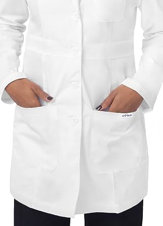 Sivvan Women's Lab Coat 33 Length with Adjustable Belt