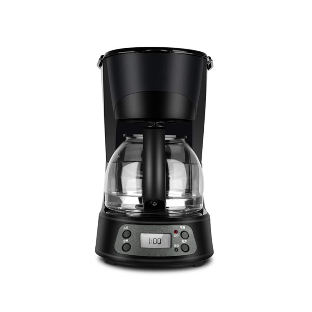 Cyfrowy ekspres do kawy, programowalny timer, szklany dzbanek 0,6 l, 600 W, system szybkiego ogrzewania, płyta utrzymująca ciepło wraz z filtrem stałym i automatycznym wyłączaniem, ekspres do kawy