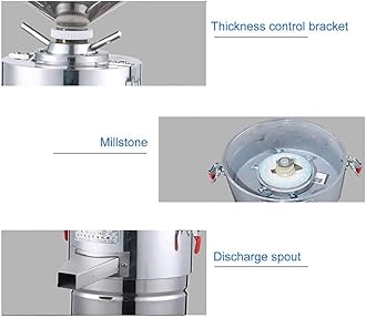 TAYGUM Sesame sauce machine Electric peanut butter machine Commercial automatic stone disc grinder Commercial kitchen grinder Suitable for bakeries, western restaurants, supermarkets, etc.