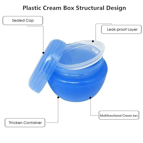 Miniatura 5 de Cosywell Conjuntos de contenedores de viaje de silicona y tarros de crema PP para artículos de tocador