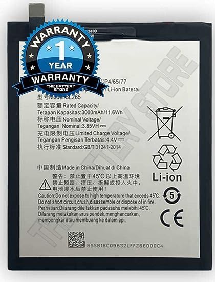 Image of THE BATTERY STORE Original BL265 Battery for Lenovo M XT1662 / XT1663 Battery with 1 Year Warranty **** (H185)