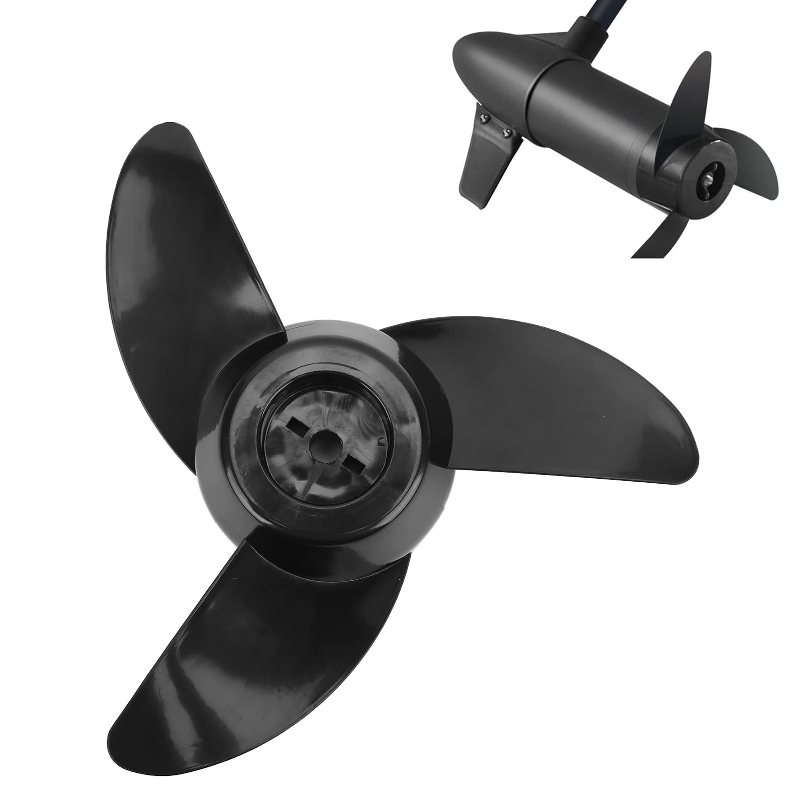 Electric Outboard Propeller Kit 3 Blades for 28lb 36lb 46lb 12V 24V Trolling Motors Accessories