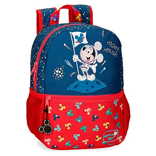 Sac à dos Mickey Disney adaptable à chariot bleu de 9,6 L pour l'école