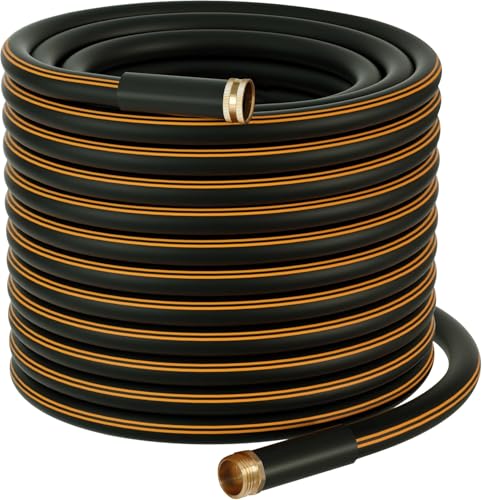 Atlantic Garden Hose 200 ft Black 5/8" Heavy Duty Water Hose...