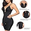 Irisnaya Women Shapewear Bodysuit Tummy Control Body Shaper Spaghetti Strap Bra Top Bodycon Romper Butt lifter Short Jumpsuit (X-Large, Black)