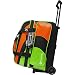 Pyramid Path Deluxe Double Roller Bowling Bag (Lime Green/Orange)