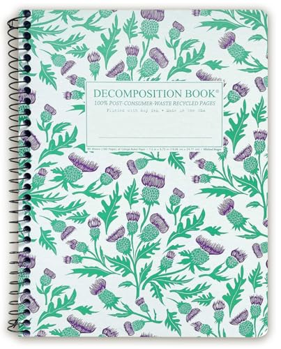 Livre ligné haut de gamme Decomposition Thistles 100% recyclé