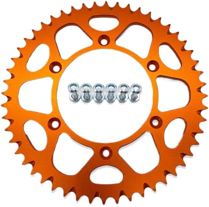 Motorcycle Accessories 520-52T Rear Sprocket 7075 Aluminum Chain Plate Compatible with Automotive Motorcycle Parts SX SXF XC XCF XCW EXC FC FE TC TE 2023(52T Blue)
