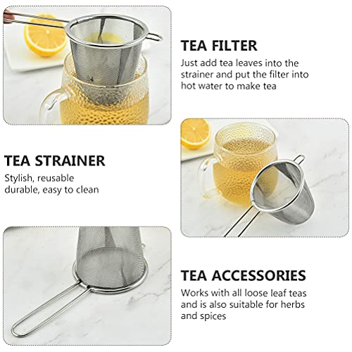 2 Unidades Máquina De Chá De Aço Inoxidável Coador De Folhas De Chá Filtros De Filtro De Infusor De