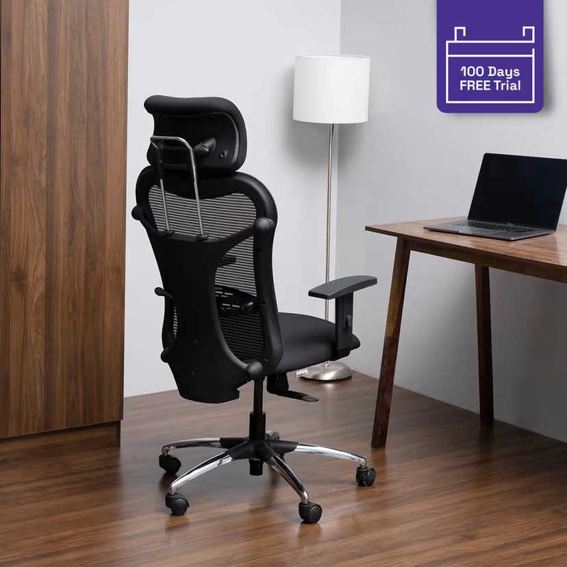 Image of Ergonomic Mesh Executive Mid Back Chair for Office | Breathable Backrest, Padded Seat & Sleek Design | Best Fit for Reception, Meeting Rooms, Workspaces & Daily Seating Comfort