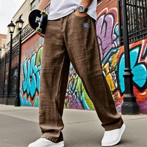 Mokaloha Mens Pants Casual Lightweight Breathable Outdoor Sports Drawstring Comfort Loose Pacificozy Men's Pant4