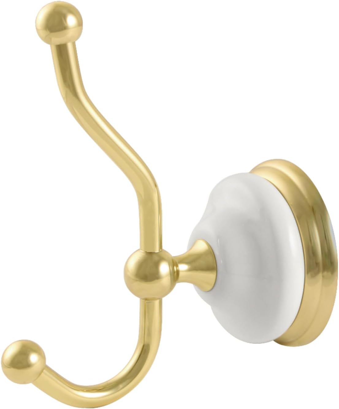 Kingston Brass BA1117PB Victorian Robe Hook, Polished Brass,4-5/8" Length