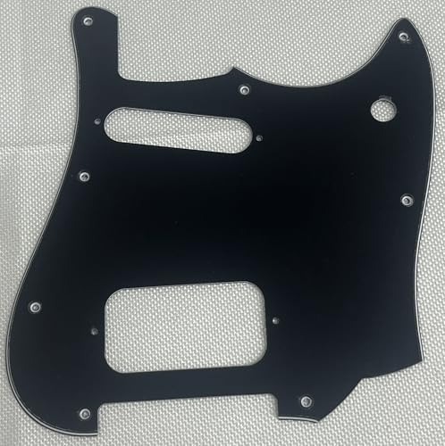 For Fit Squire Cyclone Style Scratch Plate Guitar Pickguard (3 Ply Black)
