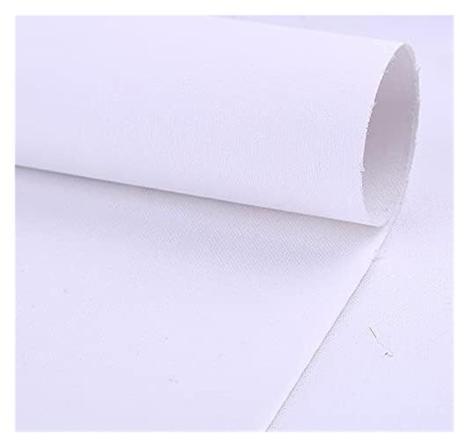 Lienzo pintura imprimado algodón en blanco rollo de 38cm de ancho tejido para óleo y acrílico 1m