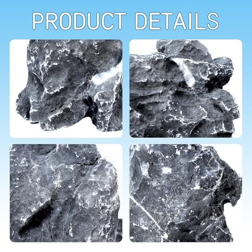 Image of VOKOY 2.5lb Natural Seiryu Stones, Aquarium Rocks Decoration Aquascaping Stone Landscaping Model for Fish Tank Decor Terrariums Paludariums Reptile Enclosures Gardens, 2-6 inches