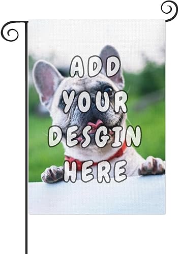 Miniatura 9 de Banderas de jardín personalizadas de calabaza de otoño con texto inicial de 12 x 18 pulgadas, arpillera de doble cara para exteriores, decoración de