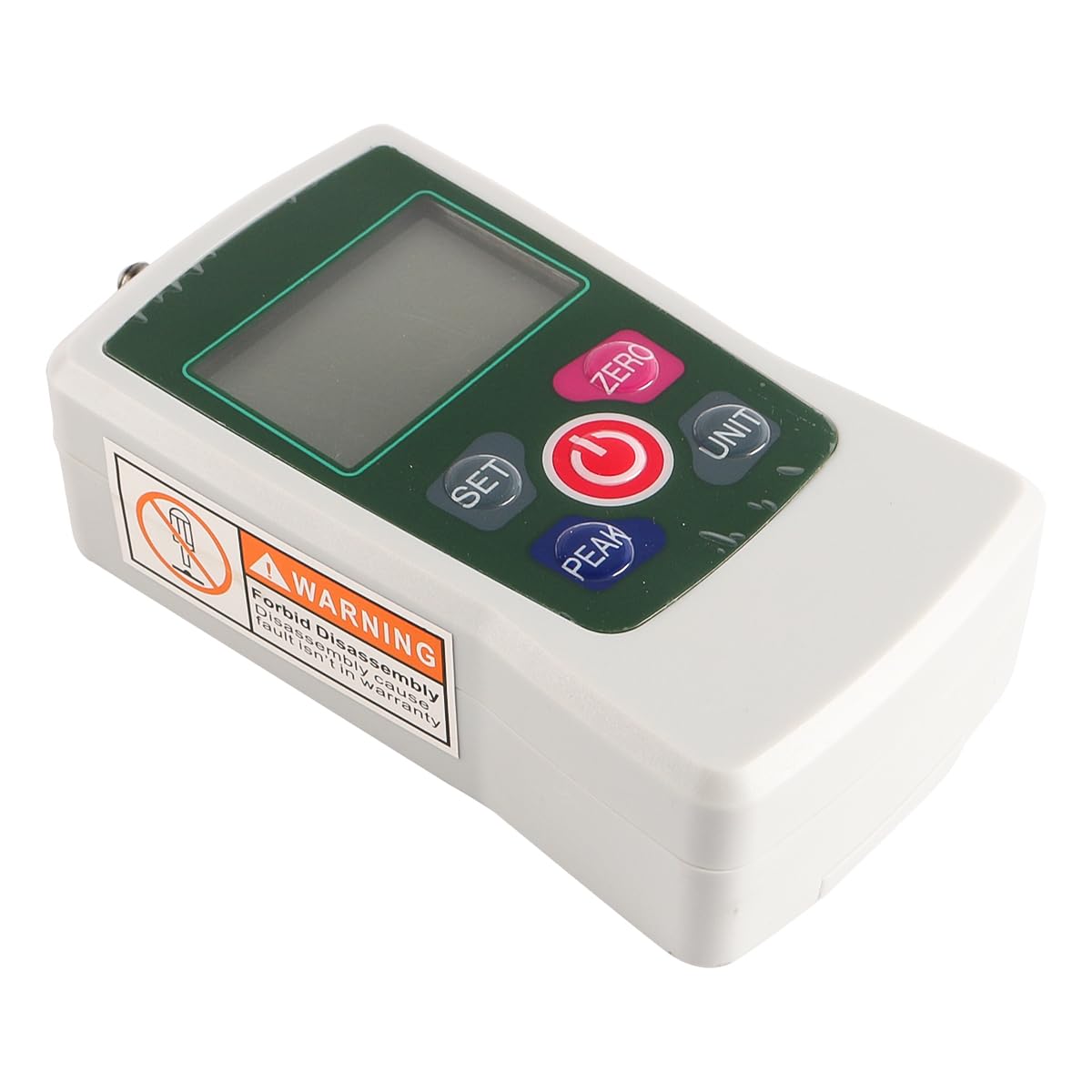 Misuratore di Forza di Spinta e trazione con Display Digitale elettronico Portatile Mini misuratore di Forza di Pressione Digitale Portatile con Teste di Fissaggio e Custodia (500 N)