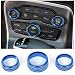 Voodonala for Challenger Charger Air Conditioner Switch CD Button Knob for Dodge Challenger Charger 2015-2019(Aluminum Alloy Blue)