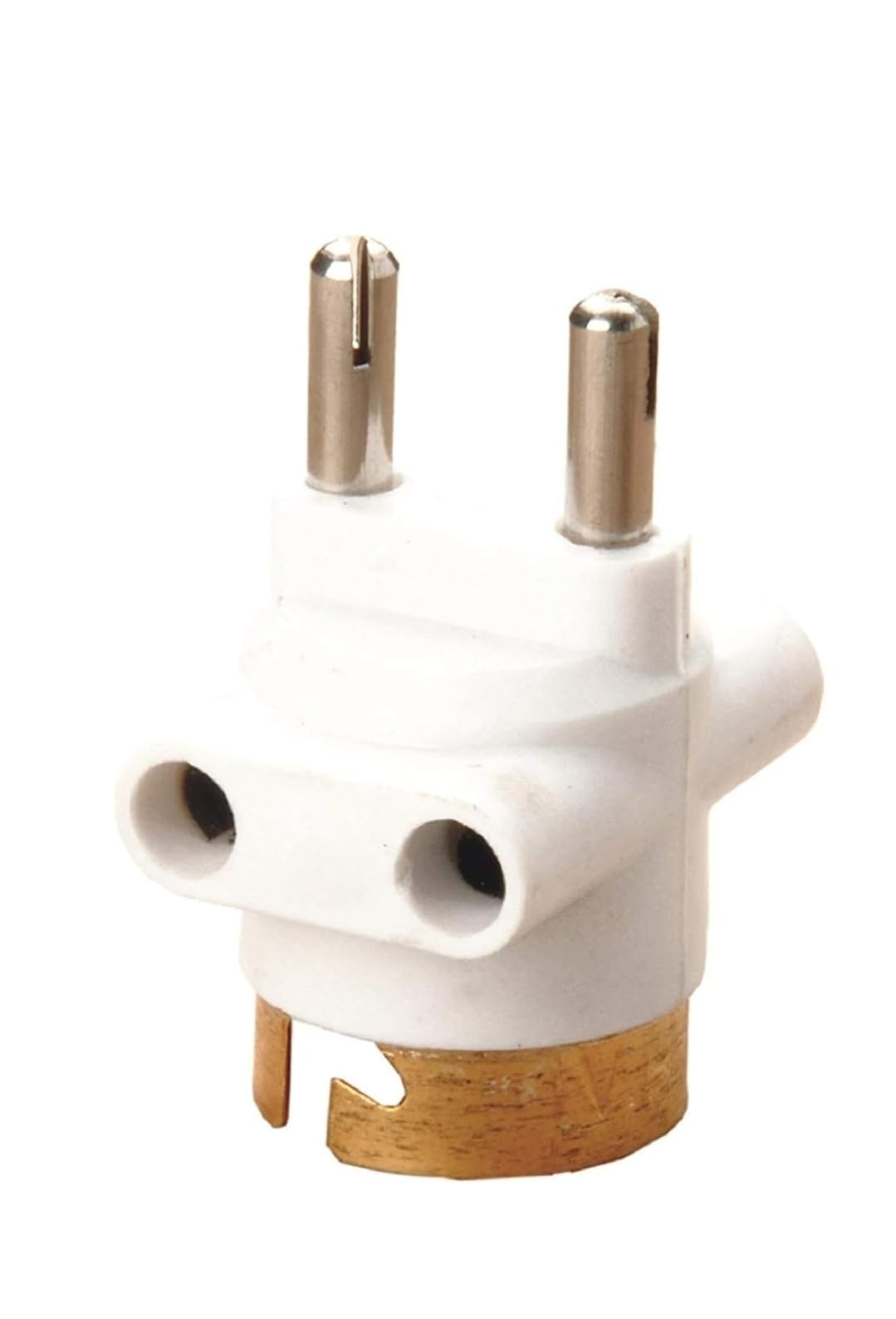 2 Pin Bulb Holder Parallel Adapter with Plug and Light Socket (Pack of 2, White)-image-45