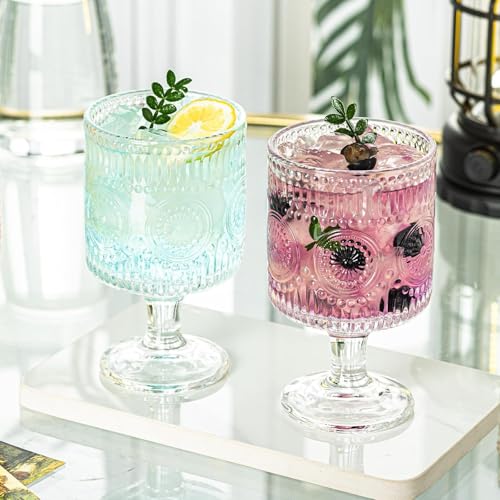 Set de 2 Copas Vintage de Cristal 8oz miniatura 5