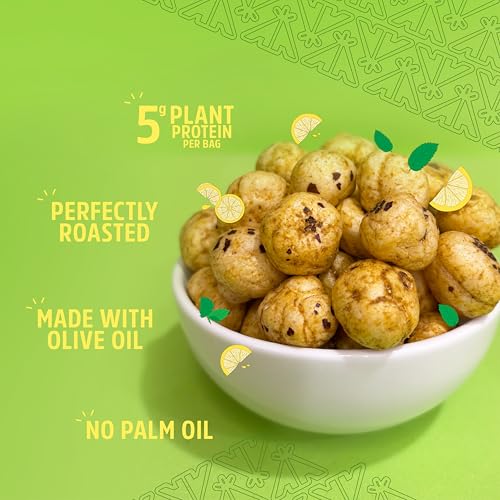 Image of Taali Roasted Makhana | 60 gm (Pack of 9) | Pudina Pop | 100% Vegatarian | Gluten Free, No Cholesterol, No Trans-Fat
