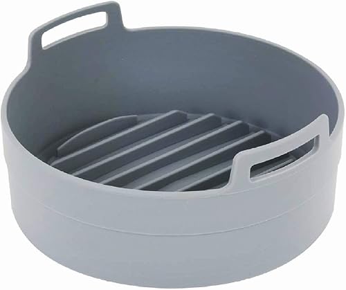 Olla de silicona prémium para freidora de aire, tazón, cesta, accesorios para horno para freidoras de aire seguras para alimentos, fácil de limpiar,