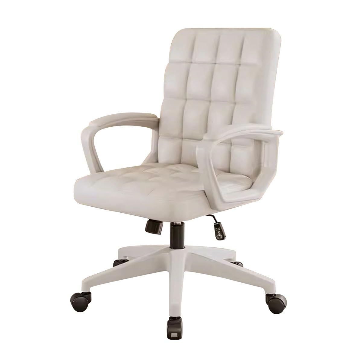 WDSOPK High Back Leather Executive Gaming Chair with Swivel Lift and Wide Seat Ergonomic Office Chair with Arms for Home and Com ter Use