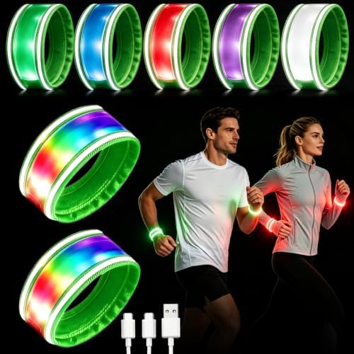 2 Pack LED Reflective Running Gear, Running Lights for Runners | ...