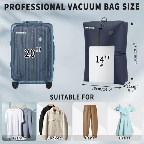 Cubos de embalaje de compresión reutilizables para maletas de viaje de 38L 5