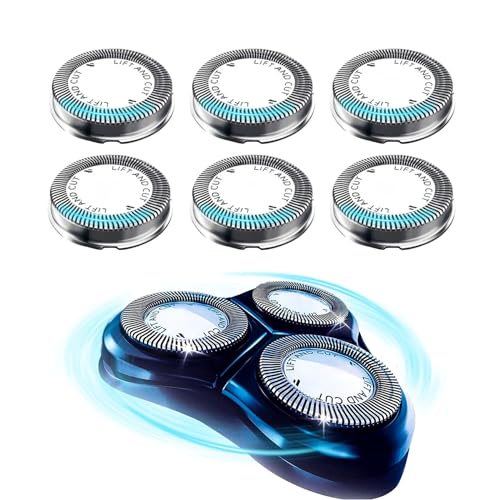 Zes reservekoppen, compatibel met Philips HQ56, HQ3, HQ4, HQ55, HQ56 en HQ6, compatibel met scheerapparaten HQ300, HQ442, HQ5401, HQ6405 en HQ6990