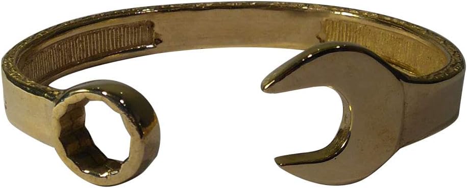 Men's Solid Spanner Bangle Bracelet in Jewellers Bronze 38 Grams Dipped in 9ct Gold