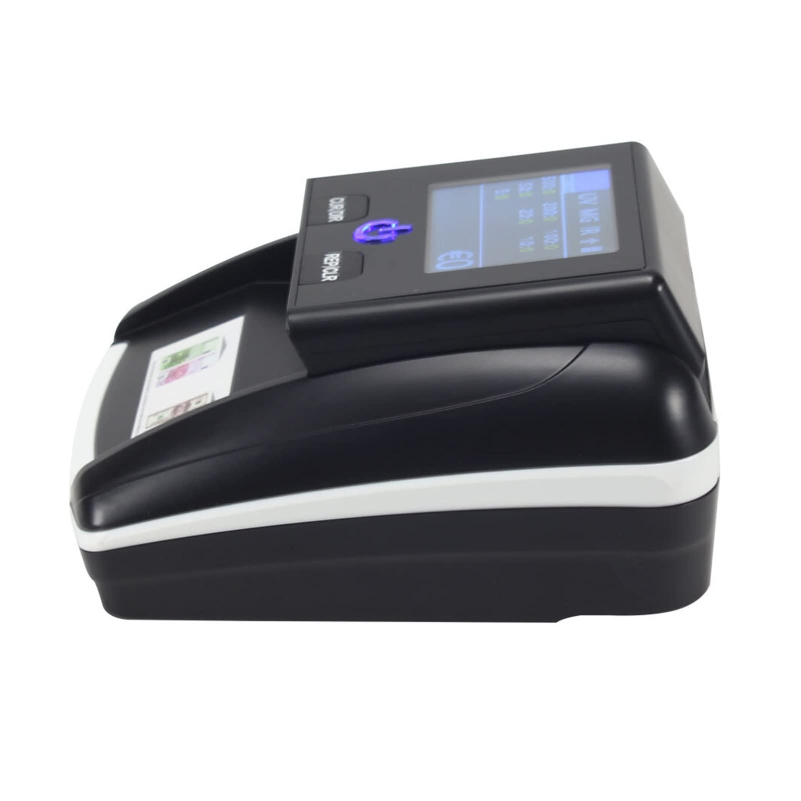 Bancone di fattura USD/EUR Riconoscimento automatico ad alta precisa macchina cattura di soldi falsi con rilevatore di denaro ricaricabile della batteria(With battery)