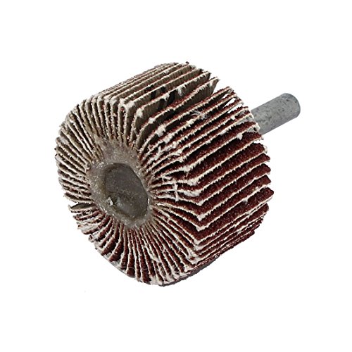 Aexit 6mm Dia Abrasives drill hole 40mm Diameter Flap Wheel 80 Grit Abrasive Grinding Polishing Tool Model:81as542qo193