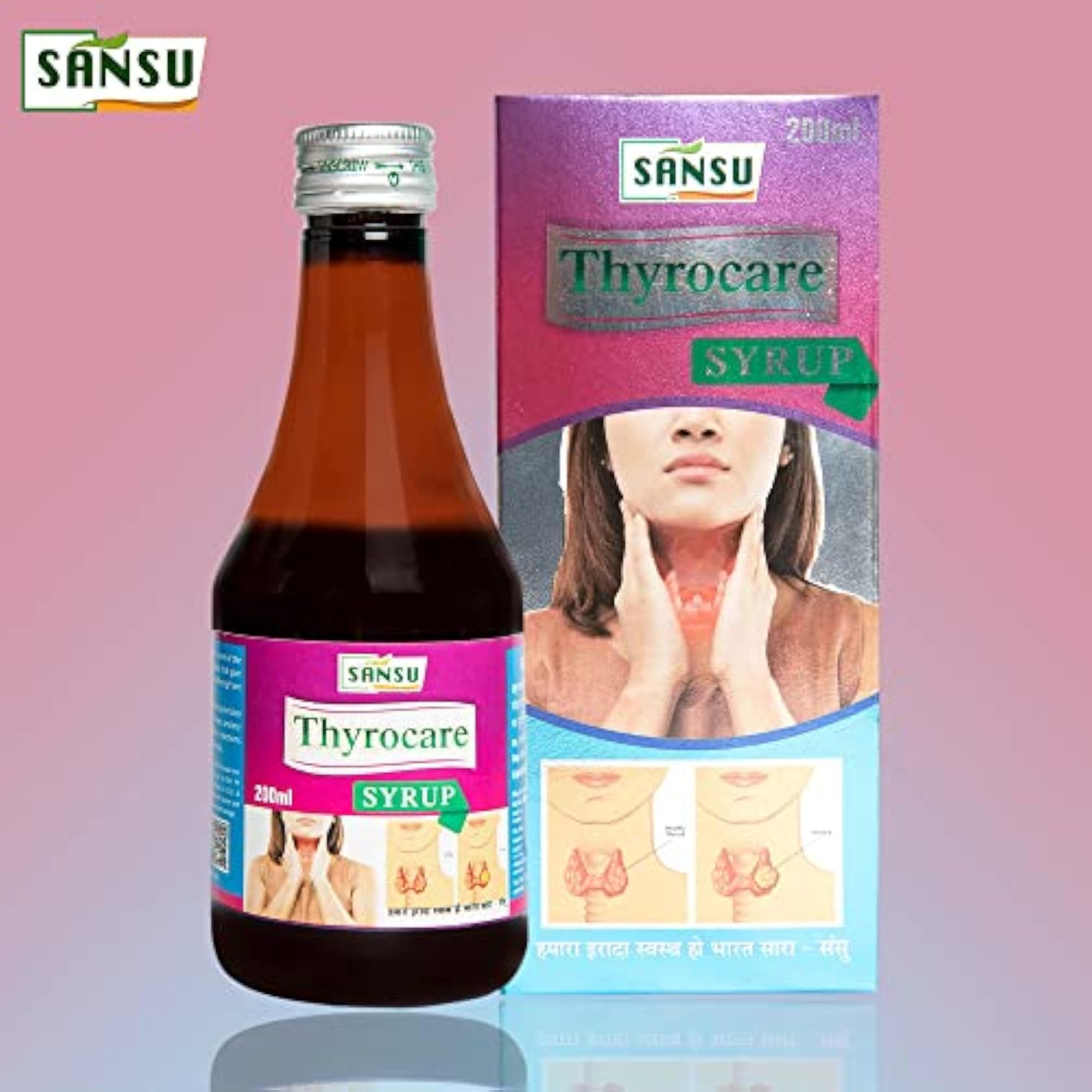 Sansu Organic Thyrocare Ras 200ml (Pack of 4) 100% Pure & Natural
