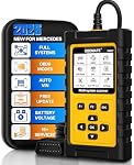 OBD2 Scanner pour Mercedes Benz, OM807 Outil de diagnostic complet avec réinitialisation (Oil/ETC/EPB/ABS/SAS/BAT Register...), complet OBDII Fonctions Lisez et effacez les codes de faute, mise à jour du logiciel libre