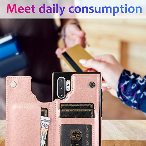 Coque de qualité supérieure Galaxy Note 10 Plus MTLYH Or Rose - 6