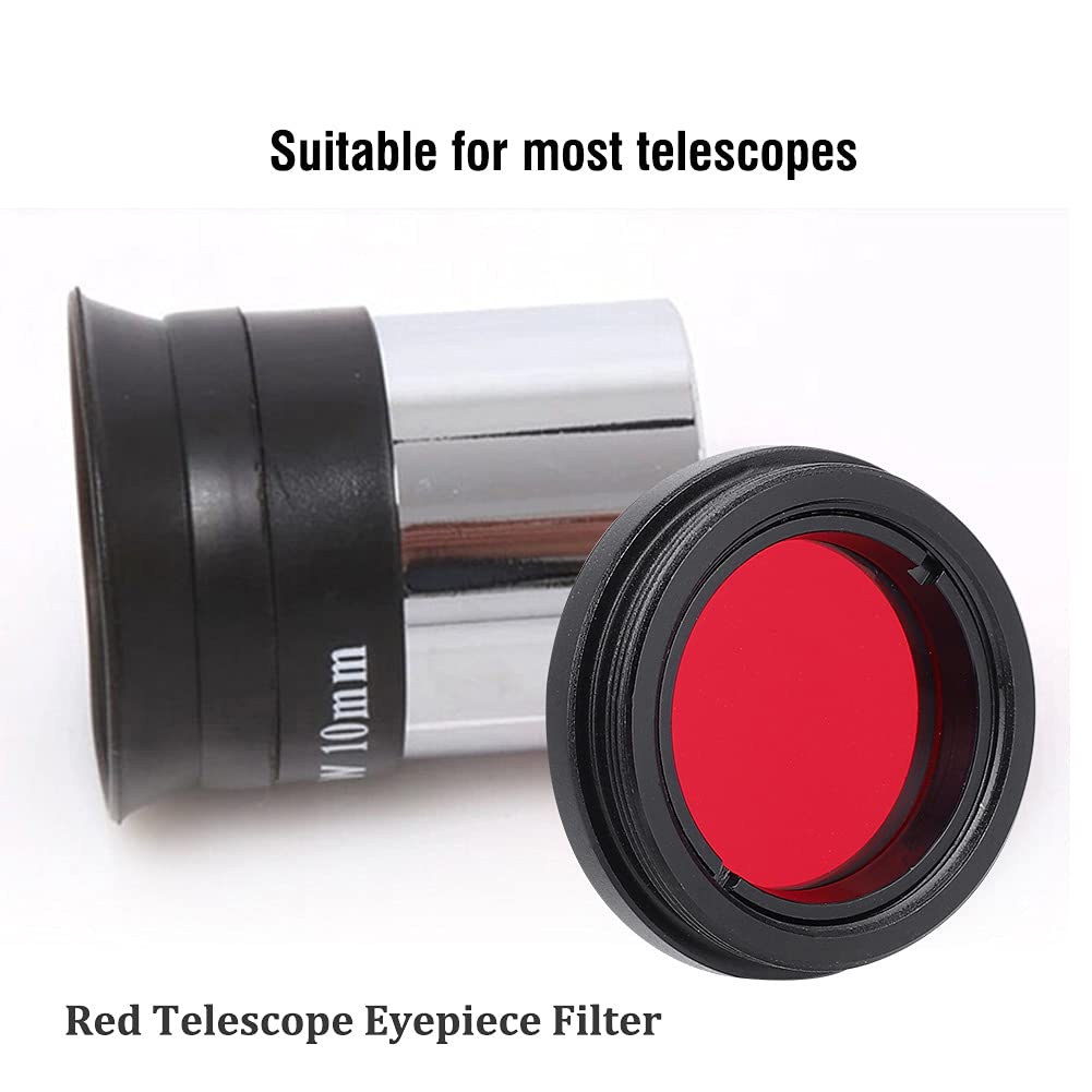 Teleskop Zestaw filtrów obiektywów, profesjonalne soczewki optyczne ze stopu aluminium zestaw filtrów kolorów akcesoria teleskop do 1,25 cala / 31,7 mm teleskop księżyca planeta słońce