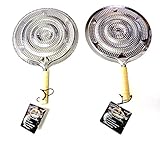 2 pk Flame Tamer Stovetop SIMMER Ring Aluminum HEAT Diffuser Gas Electric Range