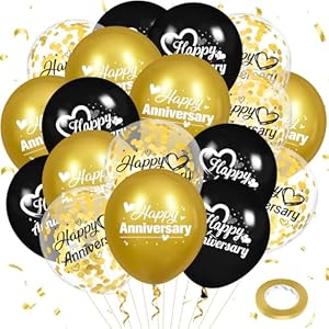 Happy Anniversary Balloons 18Pcs Bl...