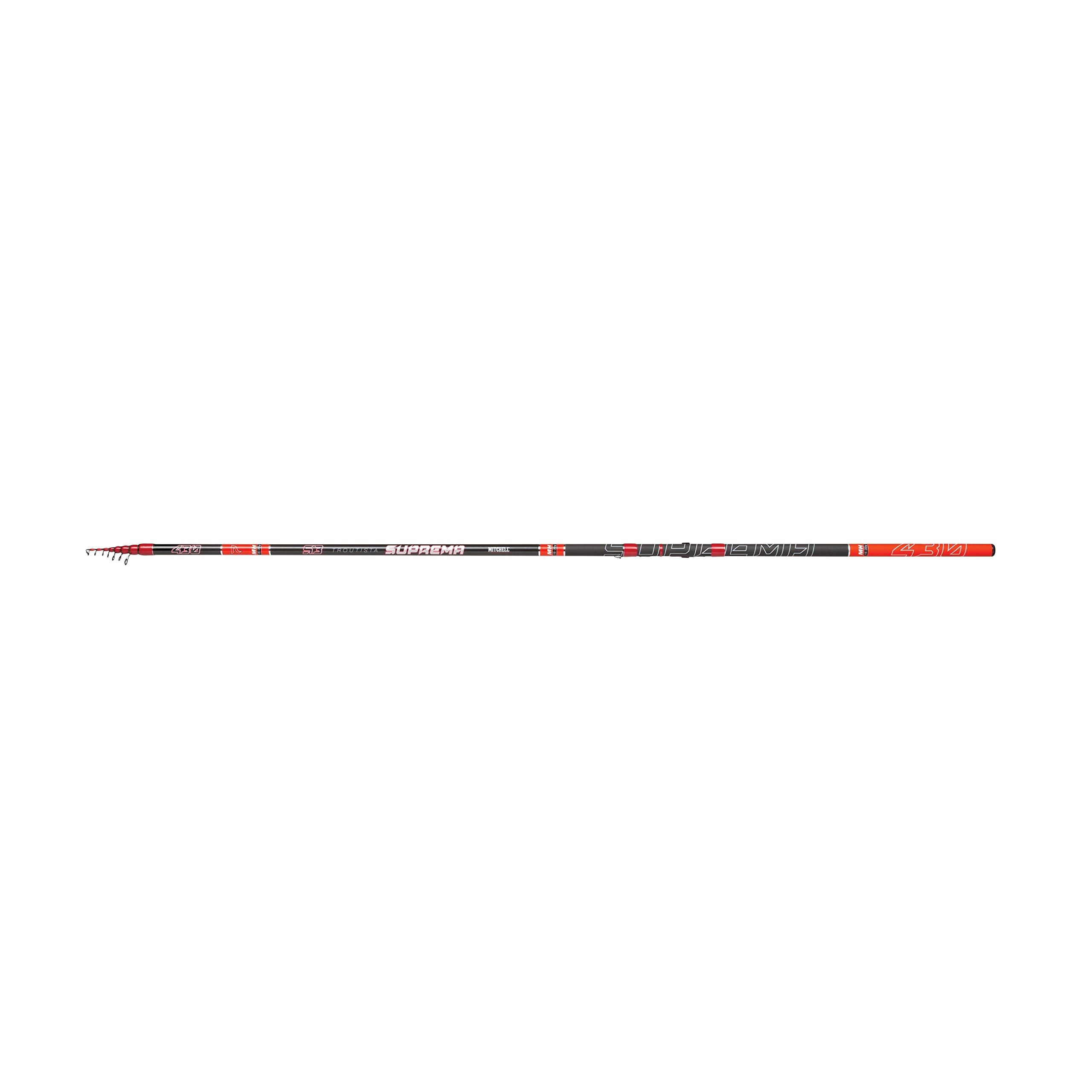 Mitchell Suprema™ Troutista S3 Canna | Canna da pesca alla trota in carbonio M30 con fusto leggero e reattivo | 11 azioni per la pesca agonistica e in lago | 4 m, 15-35 g