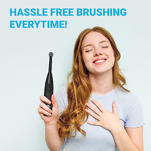 Ant Esports Alpha 360 Oscillation Electric Toothbrush with 2 Brush Heads, Sonic Toothbrushes 28,000 VPM, IPX7, Ergonomic Designs, last long for... - Image 7