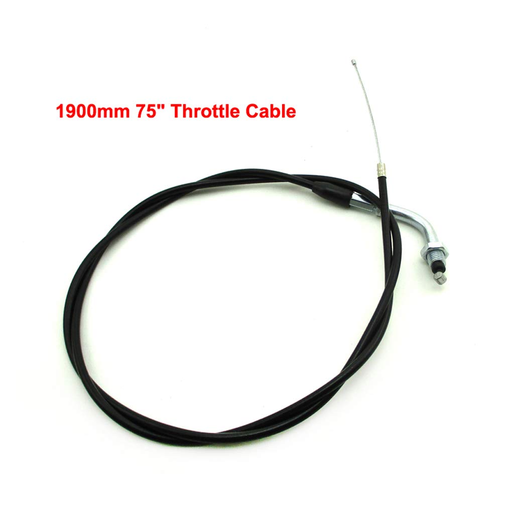 Cable del acelerador de 1900 mm para scooter de gas de pie de 33 cc, 43 cc, 49 cc, GoPed, 50 cc, 60 cc, 80 cc, bicicleta motorizada