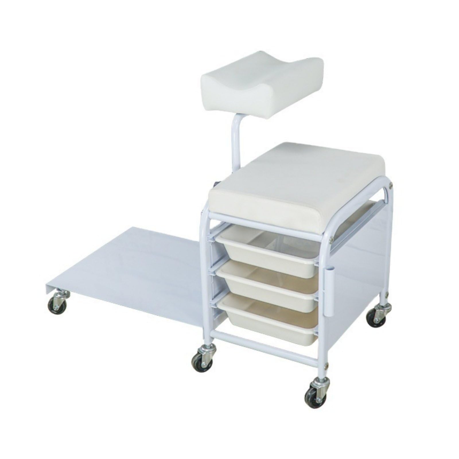 Milageto Carrello per Salone di Bellezza Carrello Estetico Trolley Organizzatore Carrello Porta Prodotti con Vassoi Ordinati Accesso Immediato Struttura
