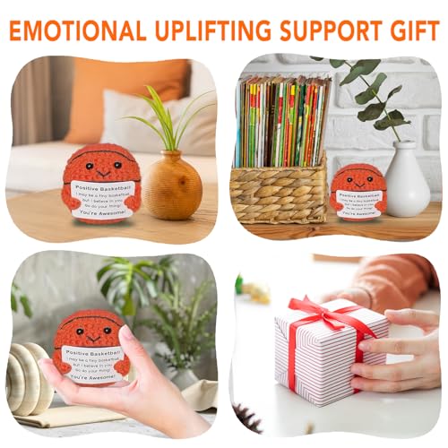 image for Zelaxeyi Funny Crochet Mini Basketball Gift for Basketball Lovers,Birt