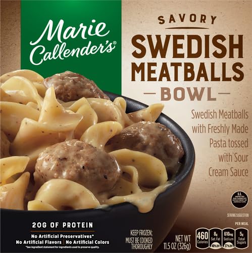 Marie Callenders Swedish Meatballs Bowl Convenient Microwave Meal Frozen Meal 11 5 OZ — view 2