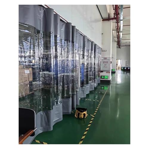 Cortinas de vinilo transparente de PVC para taller, divisor de garaje, lona resistente, paredes laterales para patio e invernadero, cubierta impermeable al aire libre