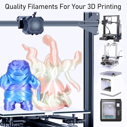 Image of MIKA3D Mixed 6 Spools Fast 2 Color Change 3D Printer Filament Bundle, It Packed with 6 Beautiful Color Change Silk PLA Filament, Each Spool 250g, 6 Spools, Total 1.5kg Silk PLA Bundle 250g X 6
