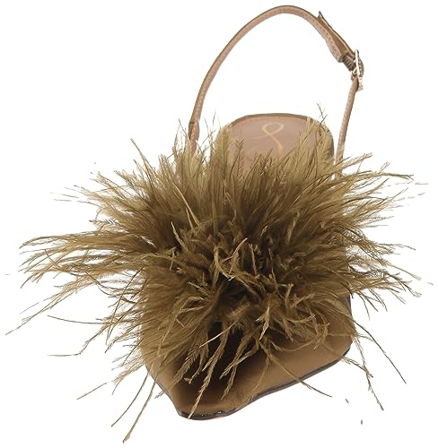 Image of Olive Bianka Feather Heels