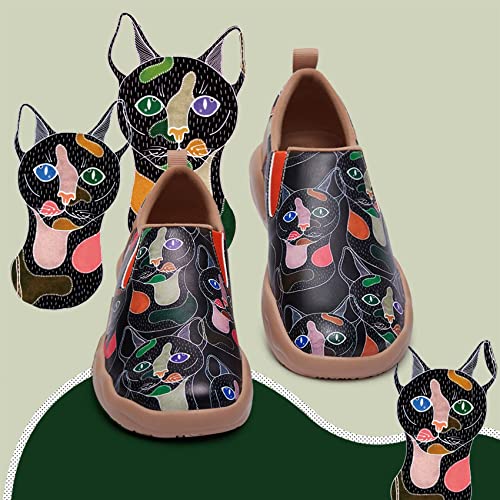 UIN Women's Walking Travel Shoes Slip On Microfiber Casual Loafers Lightweight Comfort Fashion Sneaker - Image 3
